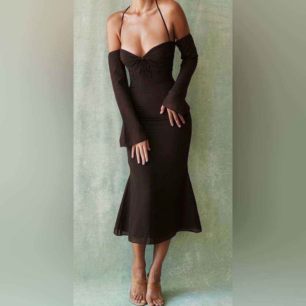 NWT House of CB Naomi Halter Midi Dress - Size Small